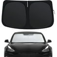 thumbnail image 1 of Windshield Sun Shade for Tesla Model 3 (2018-2025), Front Window Shades Custom Fit for Model 3, Foldable Car Sun Shield with Steering Wheel Sunshade to Block UV Keep Car Cool, 1 of 6