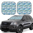 thumbnail image 1 of Windshield Sun Shade, Travel Suv Daisy Flower Foldable Car Sun Shade Windshield For Front, 2 Pieces, 1 of 4
