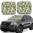thumbnail image 1 of Windshield Sun Shade, Tropical Cute Parrot Toucan Foldable Car Sun Shade Windshield For Front, 2 Pieces, 1 of 4