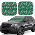 thumbnail image 1 of Windshield Sun Shade, Tropical Pink Leopard Foldable Car Sun Shade Windshield For Front, 2 Pieces, 1 of 4
