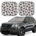 thumbnail image 1 of Windshield Sun Shade, Turtle Print Foldable Car Sun Shade Windshield For Front, 2 Pieces, 1 of 4