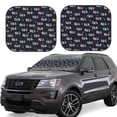 thumbnail image 1 of Windshield Sun Shade, USA Foldable Car Sun Shade Windshield for Front, 2 Pieces, 1 of 7