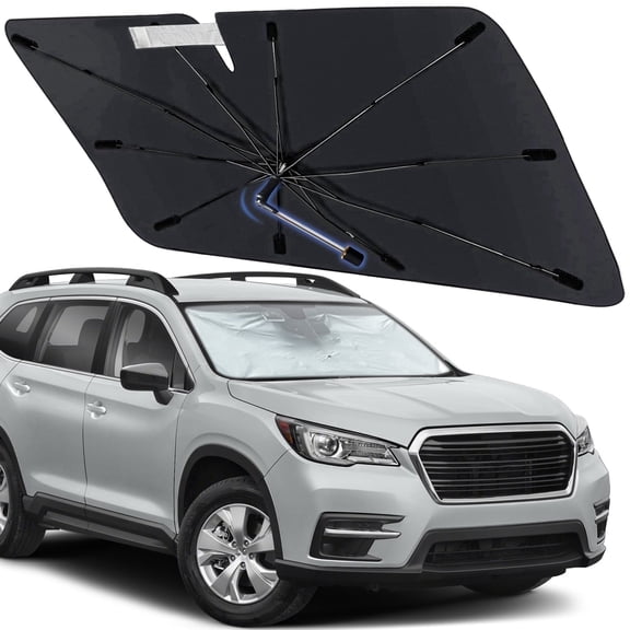 Windshield Sun Shade Umbrella for Subaru Ascent 2020-2026, Foldable Car Sunshade for Front Window with 360 Rotating Shaft, Custom-Fit Car Shade for UV Blocking and Heat Reduction