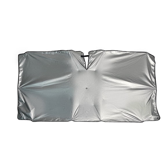Windshield Sun Shade Umbrella, Sun Protection Visor, Heat Insulation Protection, with V-Groove and Storage Pouch, Ring Style