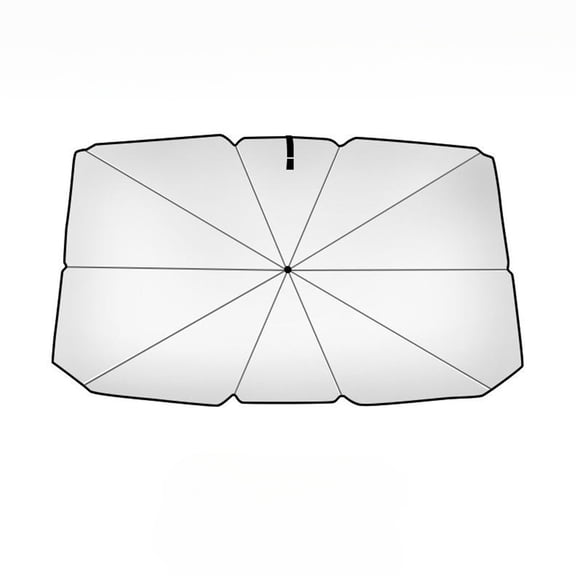 Windshield Sun Shade Umbrella With V-Groove Sun Protection Visor Heat Insulation Protection With Storage Pouch