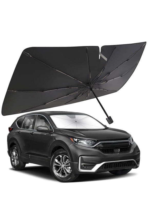 Windshield Sun Shade Umbrella for Honda CRV 2002-2025, Foldable Car Umbrella Sunshade with UV Block Front Window Cover (Heat & Sun Protection)