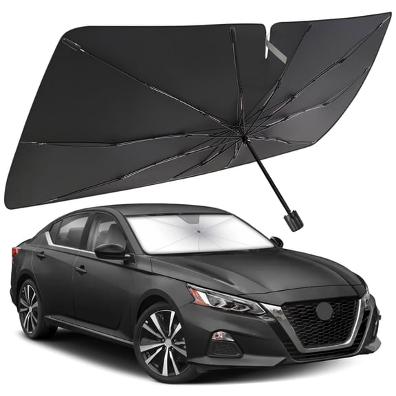 Windshield Sun Shade Umbrella for Nissan Altima 2019-2025, Foldable Car Umbrella Sunshade with UV Block Front Window Cover (Heat & Sun Protection)