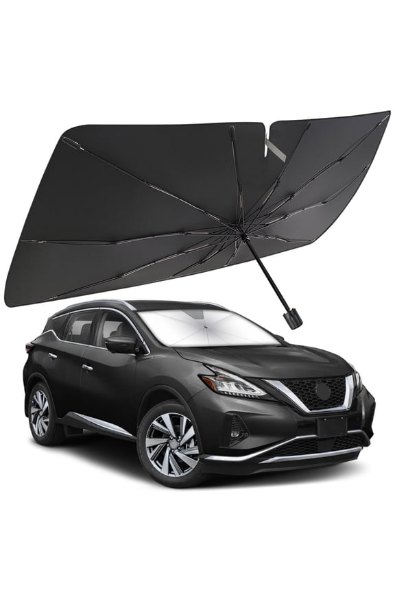 Windshield Sun Shade Umbrella for Nissan Murano 2015-2025, Foldable Car Umbrella Sunshade with UV Block Front Window Cover (Heat & Sun Protection)