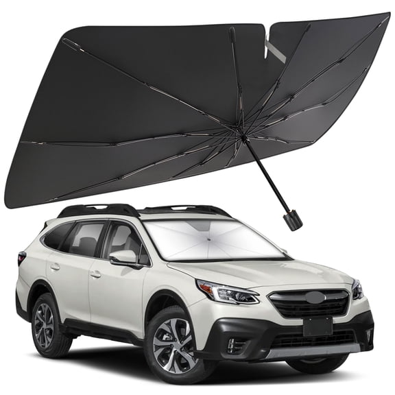 Windshield Sun Shade Umbrella for Subaru Outback 2015-2025, Foldable Car Umbrella Sunshade with UV Block Front Window Cover (Heat & Sun Protection)