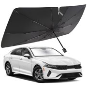 Windshield Sun Shade Umbrella for kia k5 2021-2025, Foldable Car Umbrella Sunshade with UV Block Front Window Cover Heat & Sun Protection