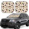 thumbnail image 1 of Windshield Sun Shade, Wine Bottle Print No.9049 Foldable Car Sun Shade Windshield For Front, 2 Pieces, 1 of 4
