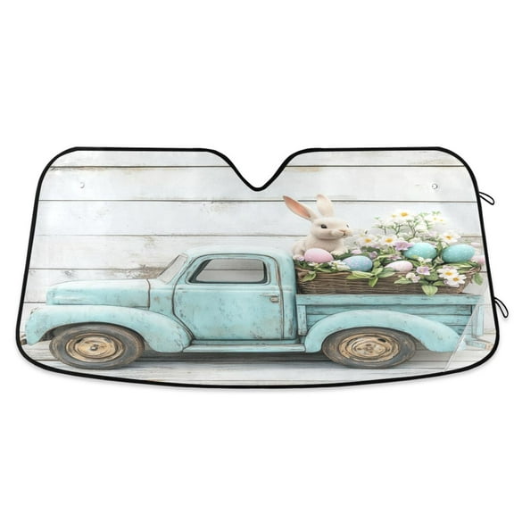 Windshield Sun Shade for Cars, 55"x27.6" Foldable Car Sun Shade with Aluminum Foil Bubble Heat Insulation, UV Protection for Sedan/SUV/Truck,A Car