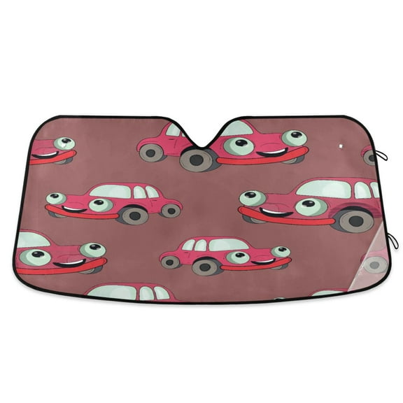 Windshield Sun Shade for Cars, 55"x27.6" Foldable Car Sun Shade with Aluminum Foil Bubble Heat Insulation, UV Protection for Sedan/SUV/Truck,Car