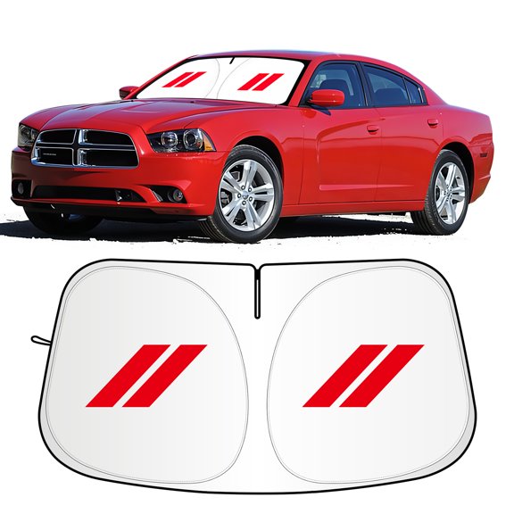Windshield Sun Shade for Dodge Accessories  Window Sunshade Sun Visor Protector Foldable Blocks UV Rays Keep Car Cooler