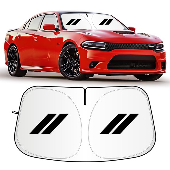 Windshield Sun Shade for Dodge Accessories Window Sunshade Sun Visor Protector Foldable Blocks UV Rays Keep Car Cooler