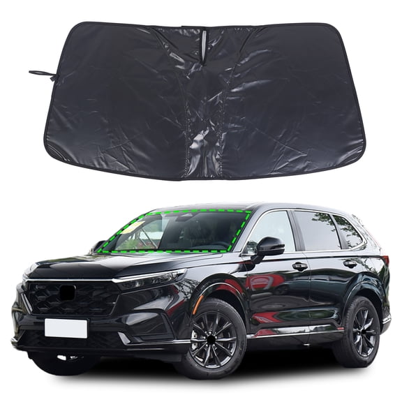 Windshield Sun Shade for Honda CRV 2023-2025 CR-V Accessories, Custom Fit Front Windhshield Sunshade, Foldable Reflective Sun Visor Shield Cover
