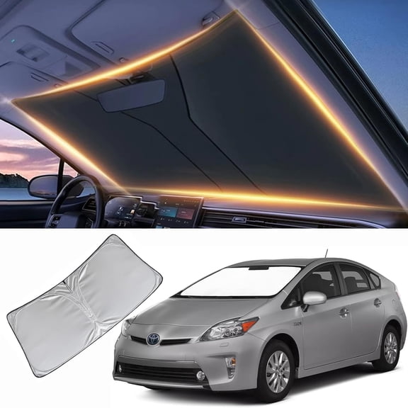 Windshield Sun Shade for Toyota Prius Front Window Shades Cover for 2010-2024 2025 2026 Prius Windshield Sun Visor Protector Car Accessories