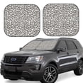 thumbnail image 1 of Windshield Sun Shade, grey cool Leopard print Foldable Car Sun Shade Windshield for Front, 2 Pieces, 1 of 7