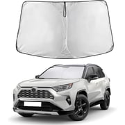 Windshield Sunshade Compatible for Toyota RAV4 2019-2024 2025,2026 LE, XLE, Premium, XSE, Limited, SE, TRD Off-Road, Sun Visor for Front Window Sun Shade Cover, UV Protector, Car Accessories