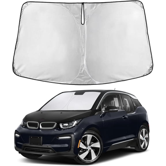 Windshield Sunshade Compatible for BMW I3 2014-2020 2021 2022, Sun Visor Front & Window Shade Cover, UV Heat Blocker Protector, Car Accessories