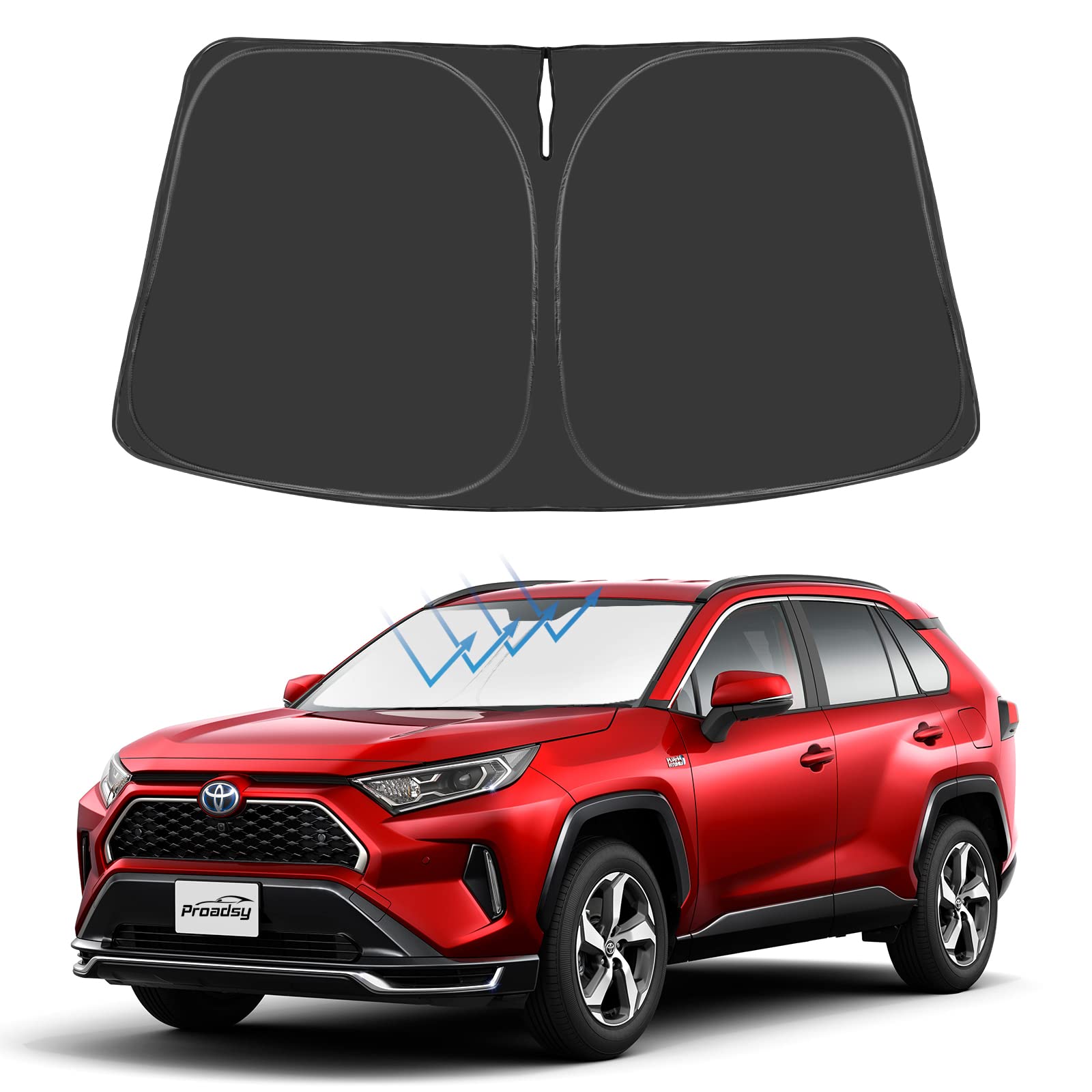 Windshield Sunshade Custom for Toyota Rav4 2023 2022 2021 2020 2019