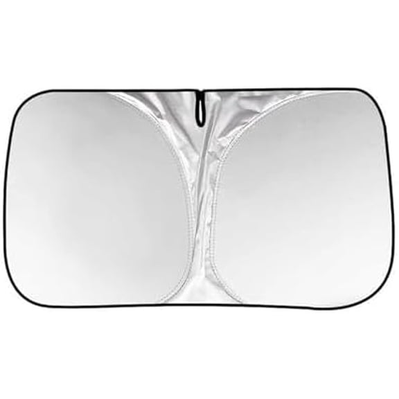 Windshield Sunshade Foldable Sun Shield, Universal Fit for Sedan, High Density Reflective UV Block Heat Shield Visor, Comes with Storage Bag