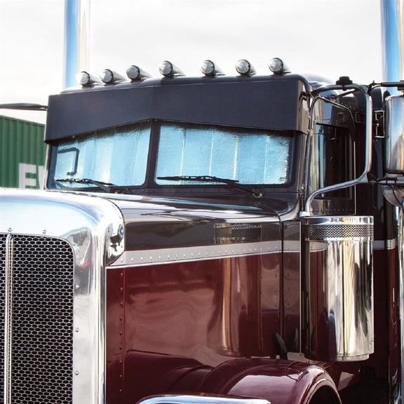 Windshield Sunshade compatible with 2015-2021 Peterbilt 567, 1987-2007 379, 1967-1987 359