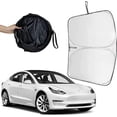 thumbnail image 1 of Windshield Sunshade, Front Windshield, Double Shade Cloth, Tesla Model 3 Accessories, Protective Accessories to Block UV Rays, 1 of 5