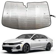 Windshield Sunshade for Kia K5 2020-2024, Car Front Window Sun Shade, Foldable Reflective Sun Visor, Screen Shield Cover UV Blocker Protector HeatShield, Keep Vehicle Cool