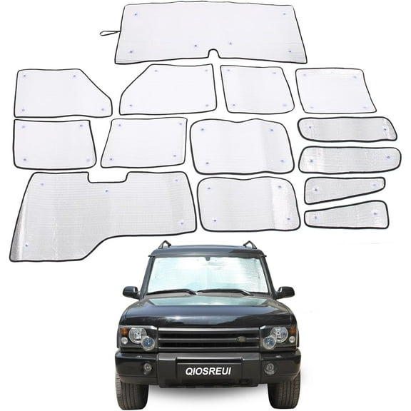 Windshield Sunshade Kit for Land Rover Discovery 2 1998-2003 Sun shade Foldable Sun Visor Privacy Protection Windshield Side Rear Window Full Set