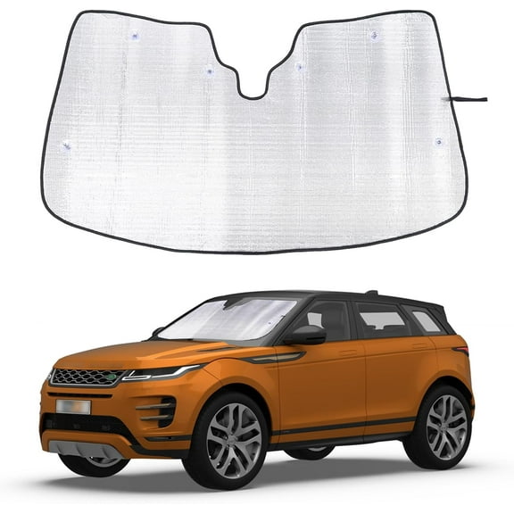 Windshield Sunshade for Land Rover Range Rover Evoque 2019-2024, Front Windshield Sun shade, Foldable Reflective Sun Visor, Screen Shield Cover Blocker UV Protector HeatShield Keep Your Vehicle Cool