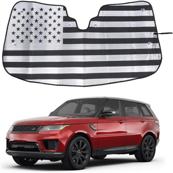 Windshield Sunshade for Land Rover Range Rover Sport 2023-2024, Front Window Sun Shade, Foldable Reflective Sun Visor, Screen Shield Cover UV Blocker Protector HeatShield (Black)