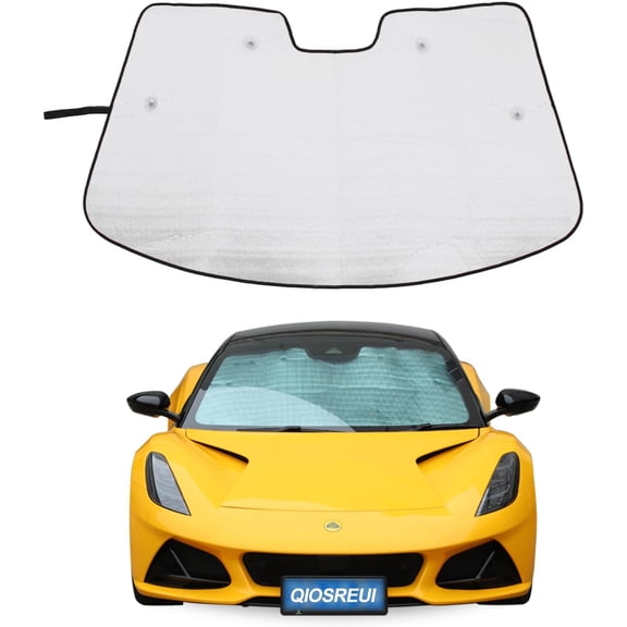 Windshield Sunshade Lotus Emira 2021-2024, Front Window Sun Shade, Foldable Reflective Sun Visor, Screen Shield Cover UV Blocker Protector HeatShield