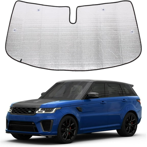 Windshield Sunshade for Range Rover Sport 2014-2022, Front Window Sun Shade, Foldable Reflective Sun Visor, Screen Shield Cover UV Blocker Protector HeatShield