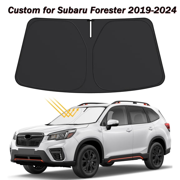 Windshield Sunshade for Subaru Forester - 2025 Upgrade Front Car Shades, Foldable Sun Shade Protector Fit 2019-2025 Subaru Forester SUV, Base, Premium, Limited, Touring