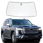 Windshield Sunshade for Toyota Landcruiser/Land Cruiser/LC200 2016-2021, Front Window Sun Shade, Foldable Reflective Sun Visor, Screen Shield Cover UV Blocker Protector HeatShield