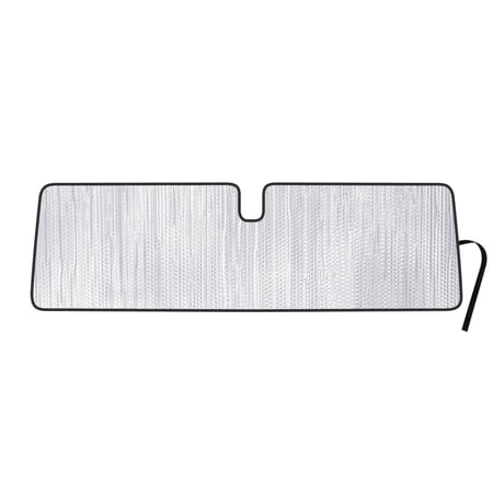 Windshield Sunshade for 2018-2026 Jeep Wrangler 4 Door - w/ Rearview Mirror on Windshield