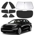 thumbnail image 1 of Windshield Sunshades For Tesla Model Y 2020-2024 Sun Shade Side Rear Window Shade Cover Sun Visor Shield Privacy Protection Keep Vehicle Cool Black 8PCS, 1 of 9