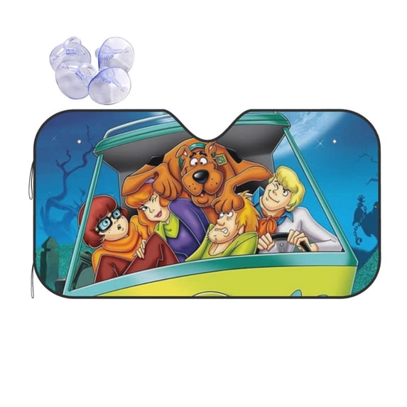 Windshield Sunshades Scooby Doo Car Windshield Sun Shade Automotive Interior Sun Protection Uv Protection Sun Visors Shade Blocker Accessories