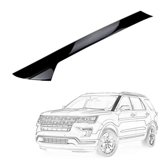 FEXON Outer Windshield Trim Molding BB5Z7803136AA Pillar Panel Front Left Compatible with 2011-2019 Ford Explorer 4 Door Utility, BB5Z-7803145-AA BB5Z-7803137-AB,1 Pack