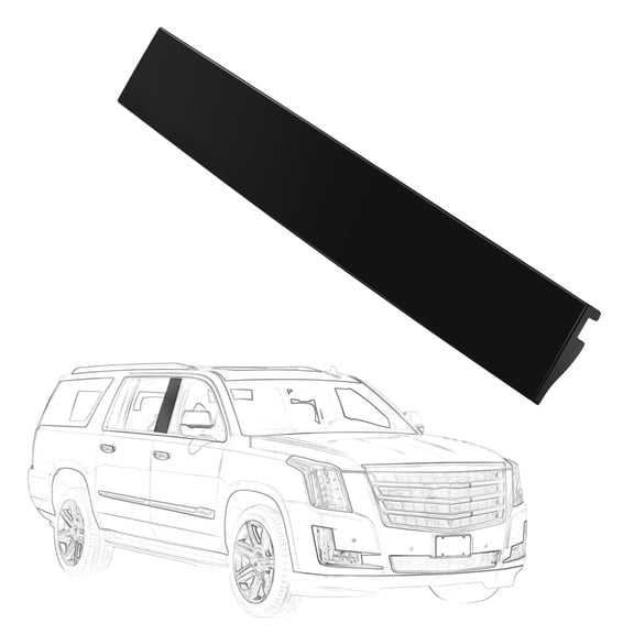 FEXON Front Right B-Pillar Molding Gloss Black Compatible with Chevy Tahoe Suburban Yukon