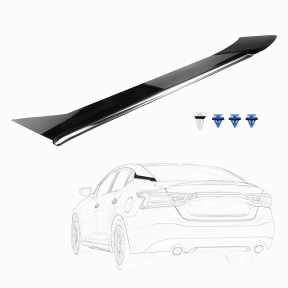 FEXON Rear Window C-Pillar Trim Molding Left Driver Side Gloss Black Compatible with Nissan Maxima 2016-2020 Replaces 78873-9DD0A 78873-4RA0A
