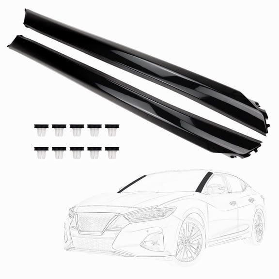 FEXON Front A-Pillar Trim Pair for Nissan Maxima 2016-2020, Gloss Black