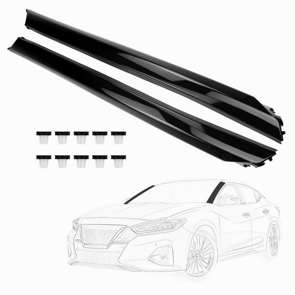 FEXON Outer Windshield Trim Molding 76836-9DD0A 76837-9DD0A A-Pillar Compatible with Nissan Maxima, Driver Side (Left), 2-Pack