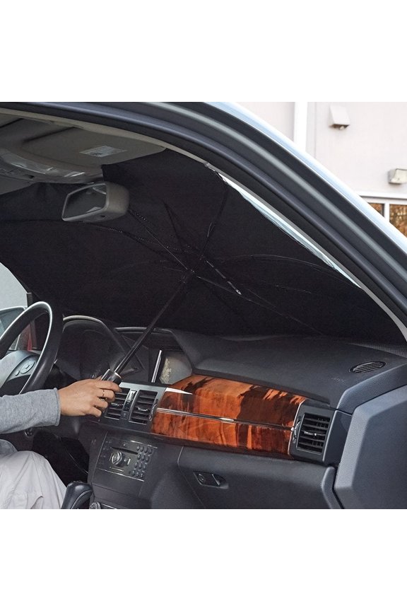Windshield Umbrella Buddy-Sun Shield with Reflective Surface