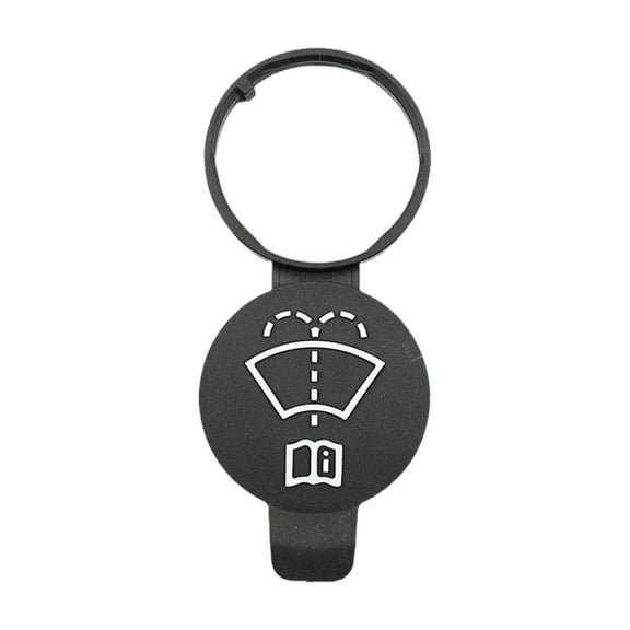 Windshield Washer Fluid Container Cap for Chevrolet and GM Vehicles, Black Plastic Replacement, Universal Fit for Multiple Models