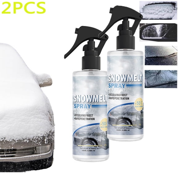 Windshield Washer Fluid Deicer, Winter Washer Fluid, Ice Melting Anti-Freeze Agent, Deicer Windshield Washer Fluid,for Winter Frost Ice Window Outdoor Refrigerator Freezer Outside