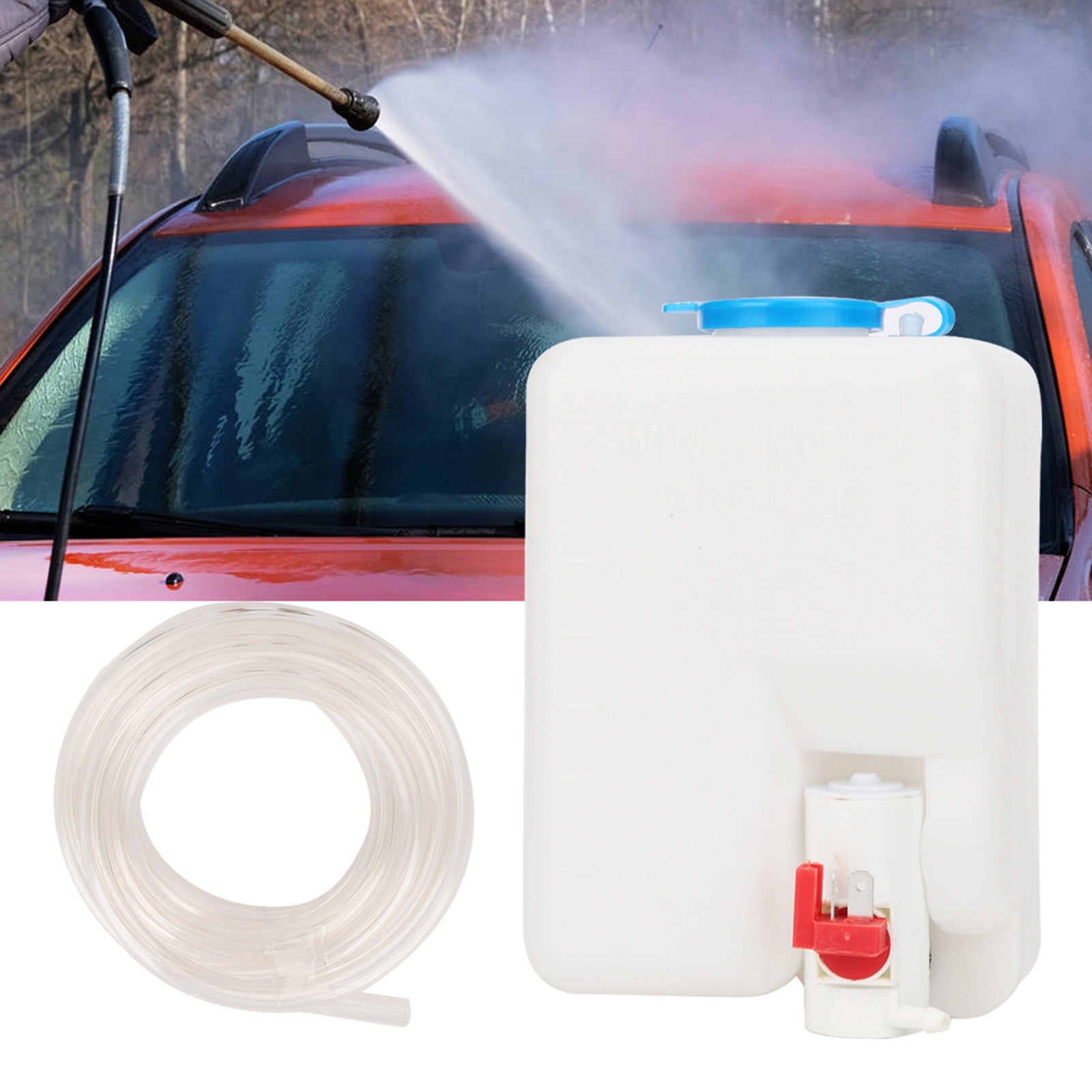 Windshield Washer Kit,Yctze Universal Washer Kit Cleaning 12V 1.8L