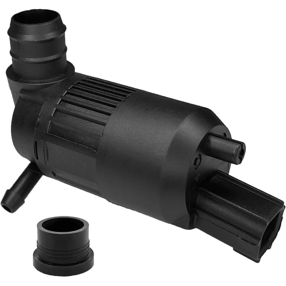 Windshield Washer Pump BA5317664AA, Windshield Washer Fluid Pump Replacement with Grommet for Ford F-150 F-250 F-350 Lincoln Continental MKZ Water Ford Transit Connect 2018-2023 (Black)