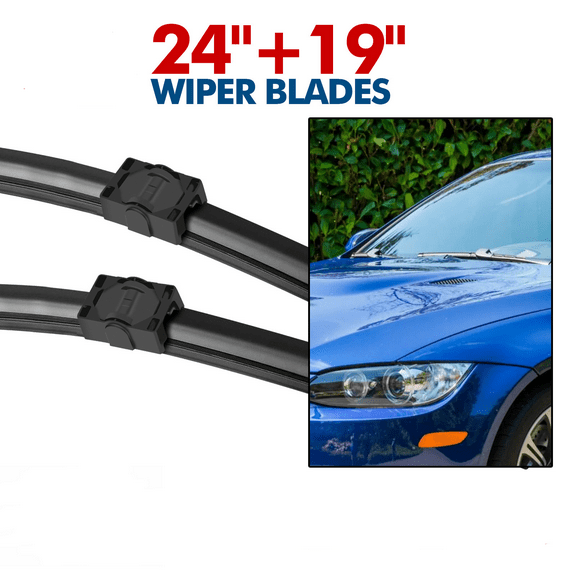 Windshield Wiper Blades 24"+19" Replacement For BMW 3 Series E90 E91 2005-2009, For BMW 325xi 2006